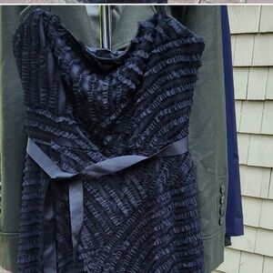 BCBGMaxAzria Black Tulle  Dress Sz 12 EUC